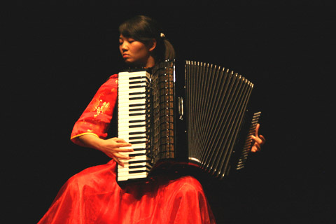 Winner of the International Competition for Piano Accordion He Qian (China)