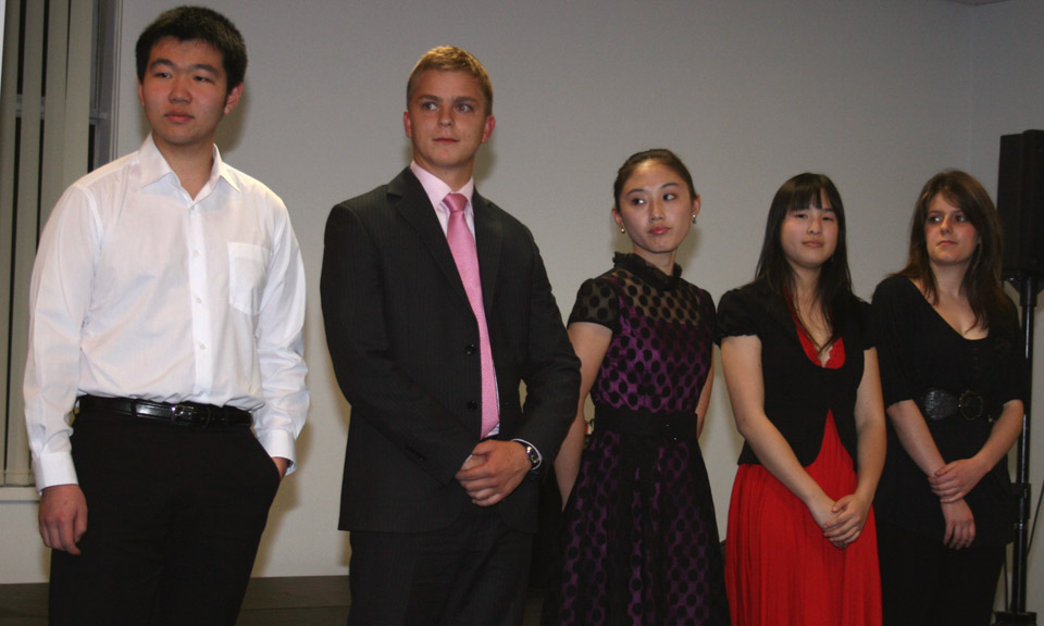 Contestants in the International Competition for Piano Accordion