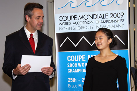 Qi Ma (China), winner of the Junior Coupe Mondiale