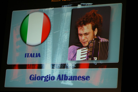 Giorgio Albanese (Italy) CIA Contestant being sponsored by Roland