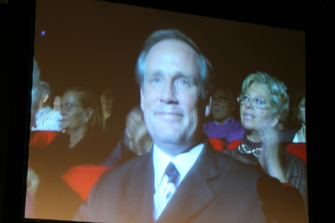 CIA President Raymond Bodell (United Kingdom) introduced on video
