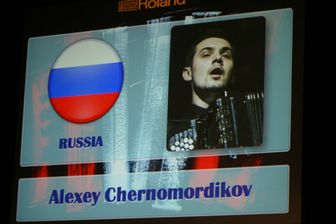 Alexey Chernomodordikov (Russia) CIA Contestant being sponsored by Roland