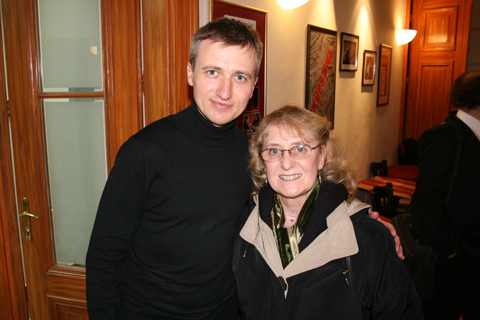 Franko Bozac with Mary Tokarski 
