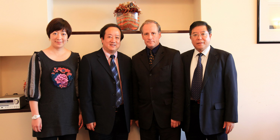 Cyrstal Wang, Professor Li Cong, Raymond Bodell, Yu Zhen