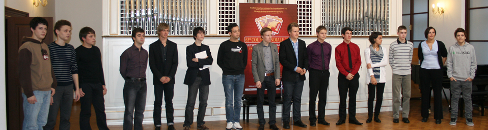 Junior Coupe Mondiale contestants