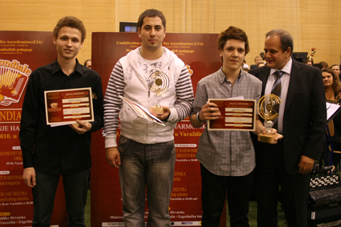 Jo&atilde;o Barradas, Portugal (right), Nikola Zivanovic, Serbia (center), Dmitrii Yarkinov, Russia (left)